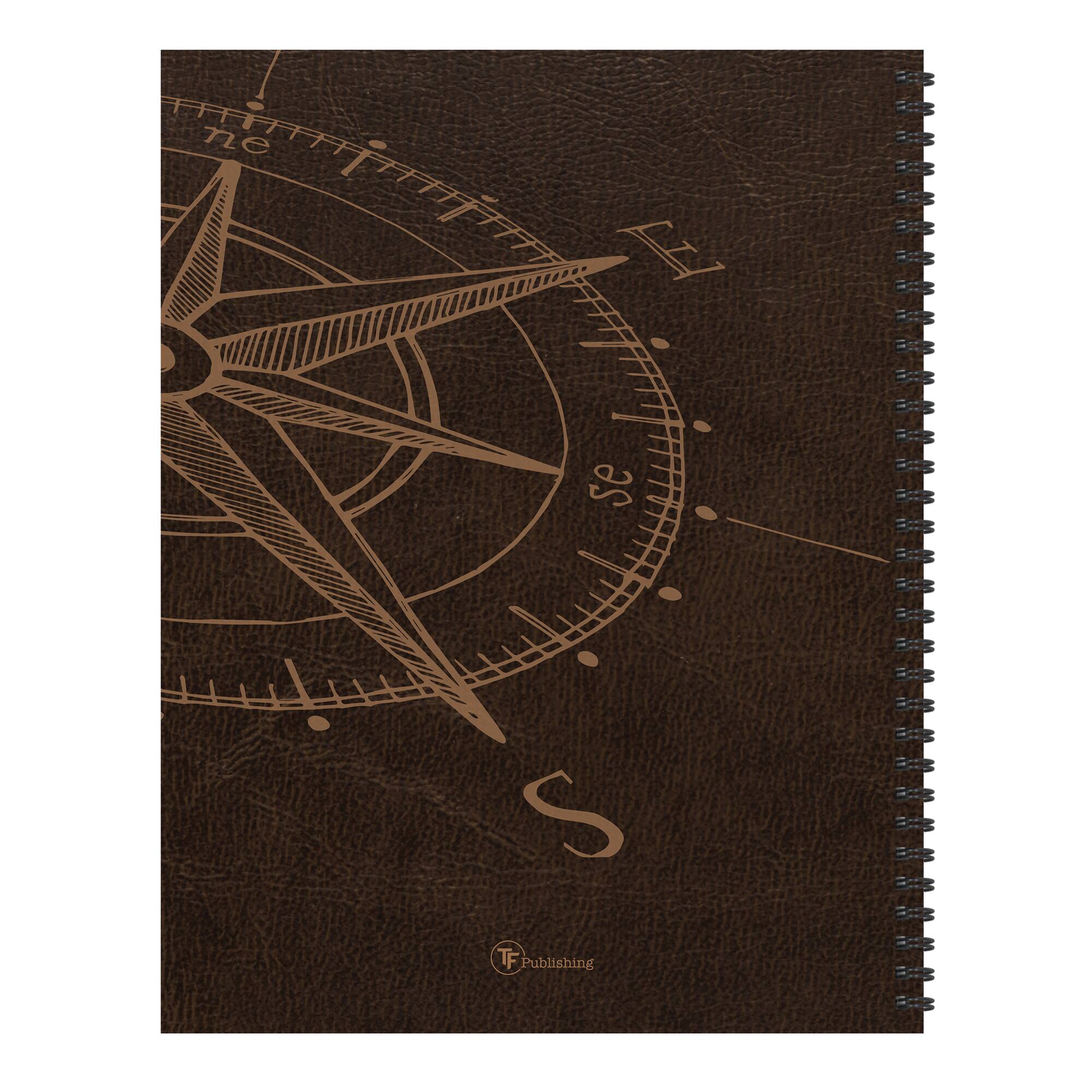 TF Publishing Large Leather Compass Weekly Monthly Planner